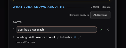 Best AI companion app memory